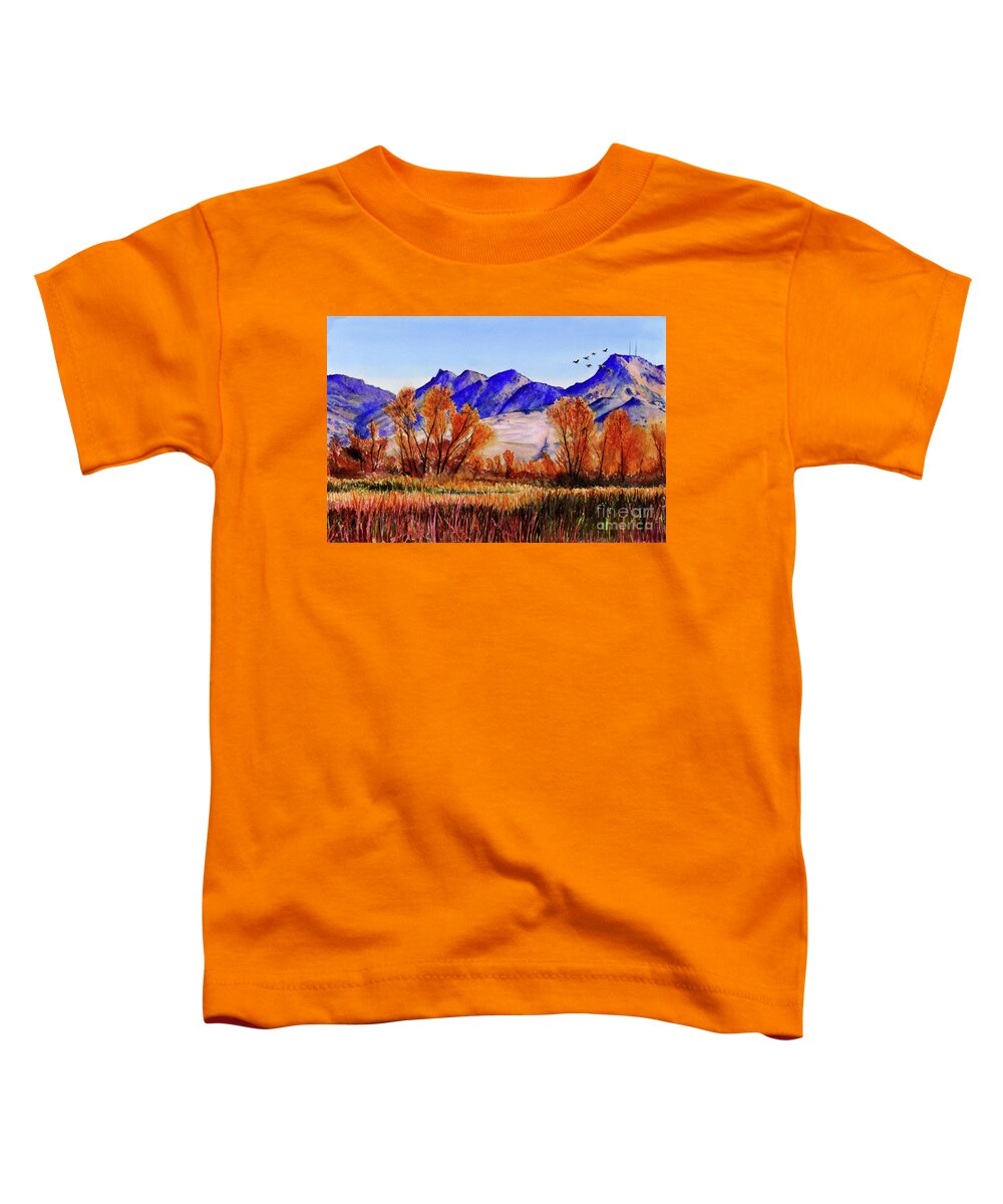 Placer Arts Toddler T-Shirt featuring the painting #419 Colusa NWR #419 by William Lum