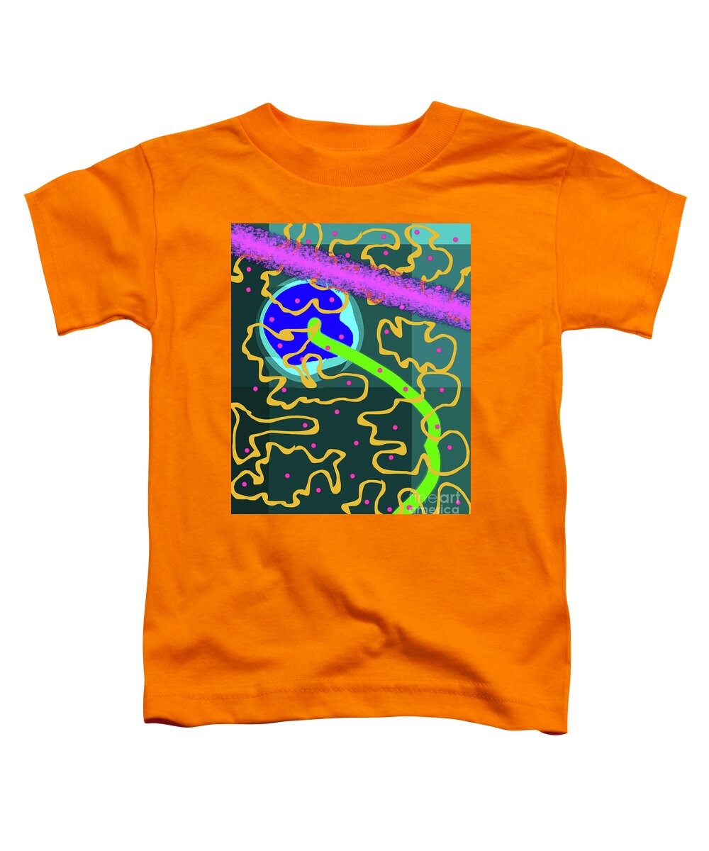 Abstract Toddler T-Shirt featuring the digital art 9-11-2013cabcdefghi by Walter Paul Bebirian