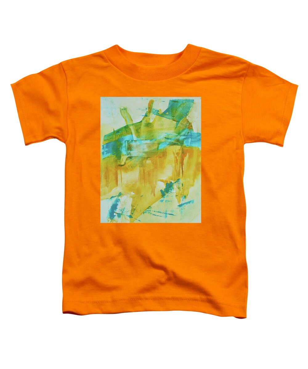 Abstract Toddler T-Shirt featuring the painting A Certain Peace by Dick Richards