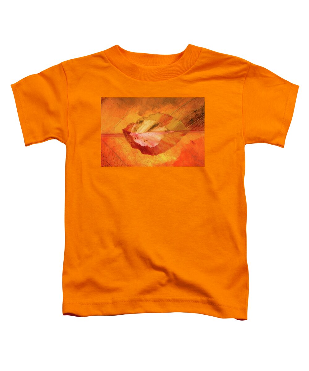 Photography Toddler T-Shirt featuring the digital art Autumn Leaves Design by Terry Davis