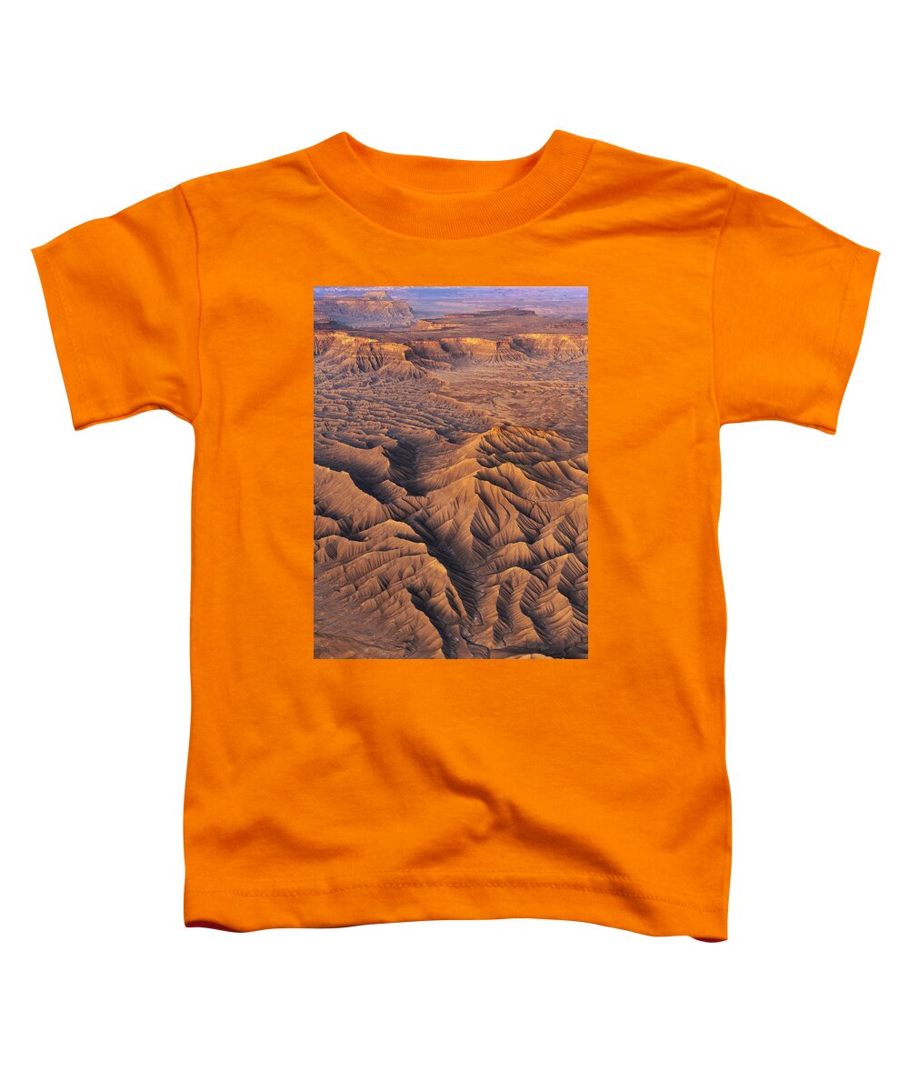 Utah Toddler T-Shirt featuring the photograph Badlands Alight by Dustin LeFevre