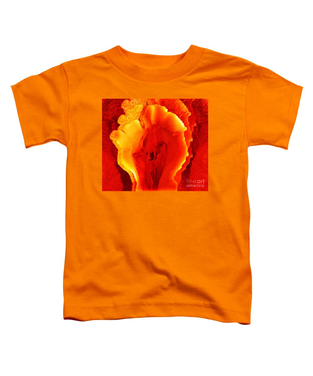 Belle Fleur Toddler T-Shirt featuring the digital art Belle Fleur Rising Sun 2 by Aldane Wynter