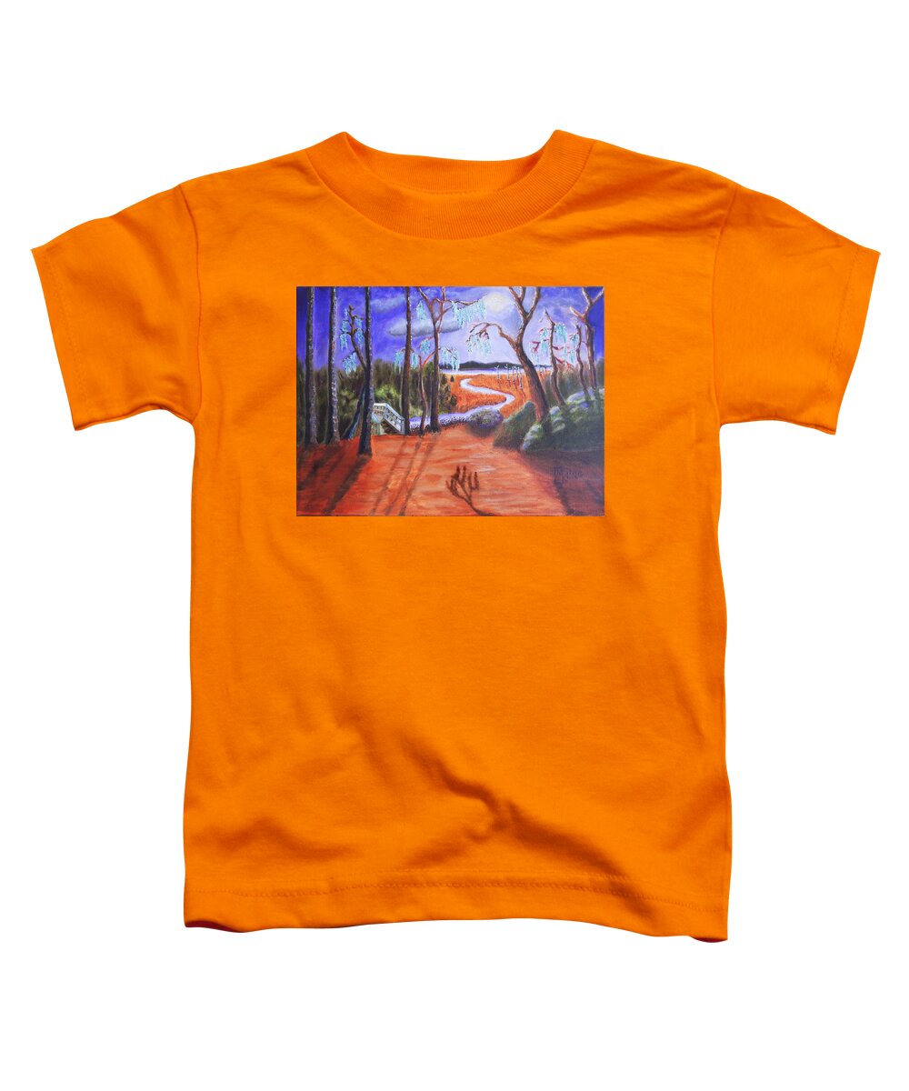 Blackbeard Toddler T-Shirt featuring the painting Blackbeard's Hand by Mike Kling