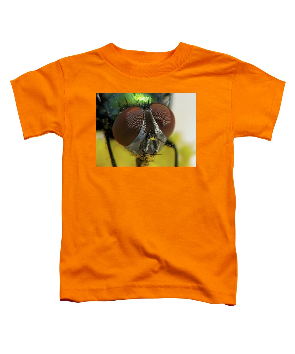 Fly Toddler T-Shirt featuring the photograph Bugged Eyed by Lens Art Photography By Larry Trager