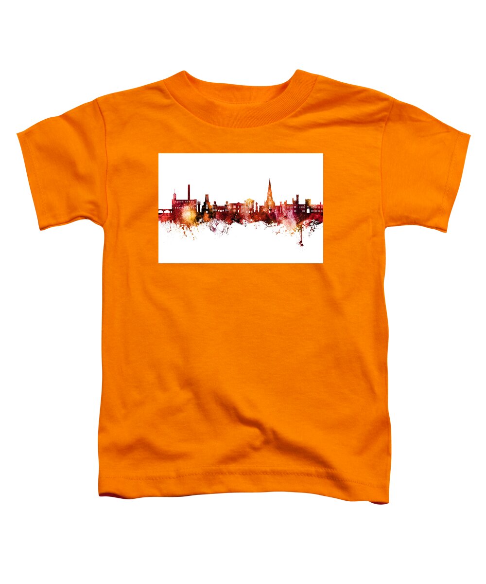 Bury Toddler T-Shirt featuring the digital art Bury England Skyline #32 by Michael Tompsett