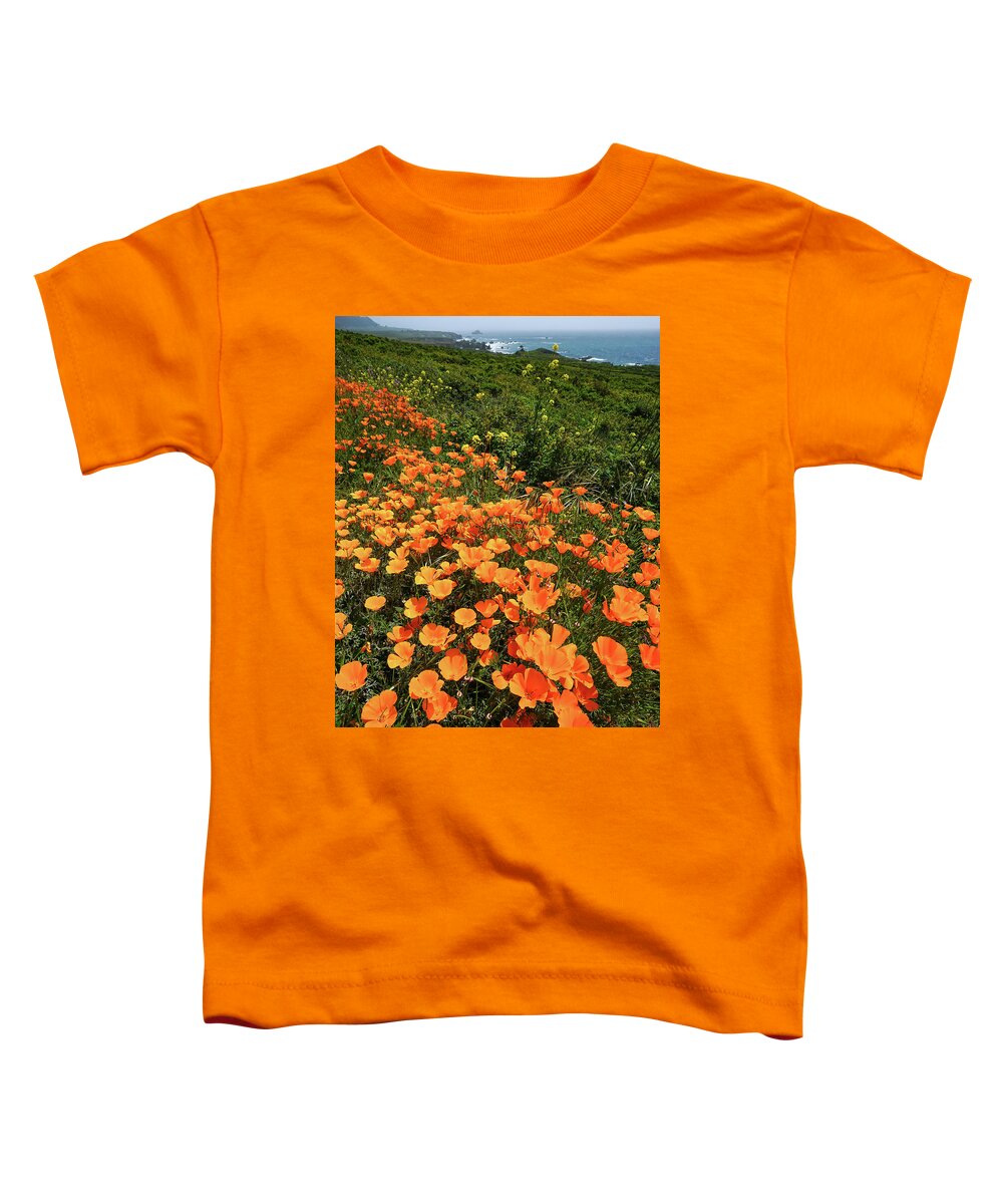 Poppies Toddler T-Shirt featuring the photograph Central Coast Poppies by Brett Harvey