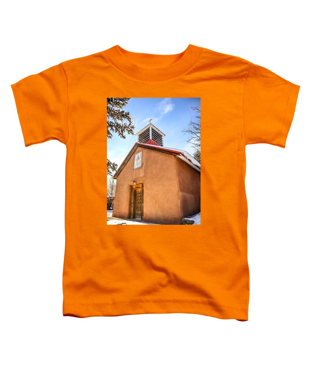 Taos Toddler T-Shirt featuring the photograph Chapel from Ranchitios by Elijah Rael