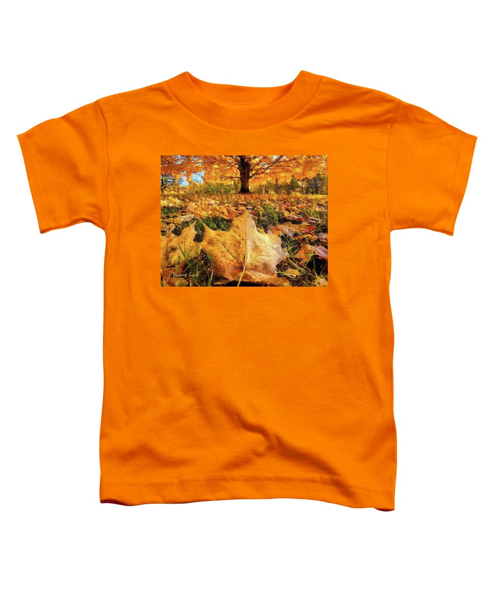 Fall Toddler T-Shirt featuring the digital art Close-up On Fall by Dave Lee