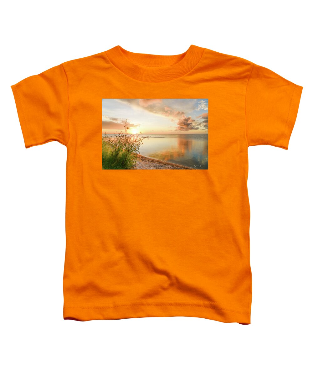 Coast Toddler T-Shirt featuring the photograph Coastal Sunset by Christopher Rice