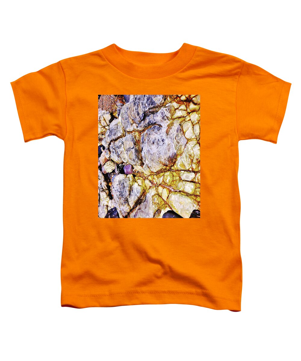 Australia Rocks Series By Lexa Harpell Toddler T-Shirt featuring the photograph Coloured Rocks of Trial Harbour #1 by Lexa Harpell