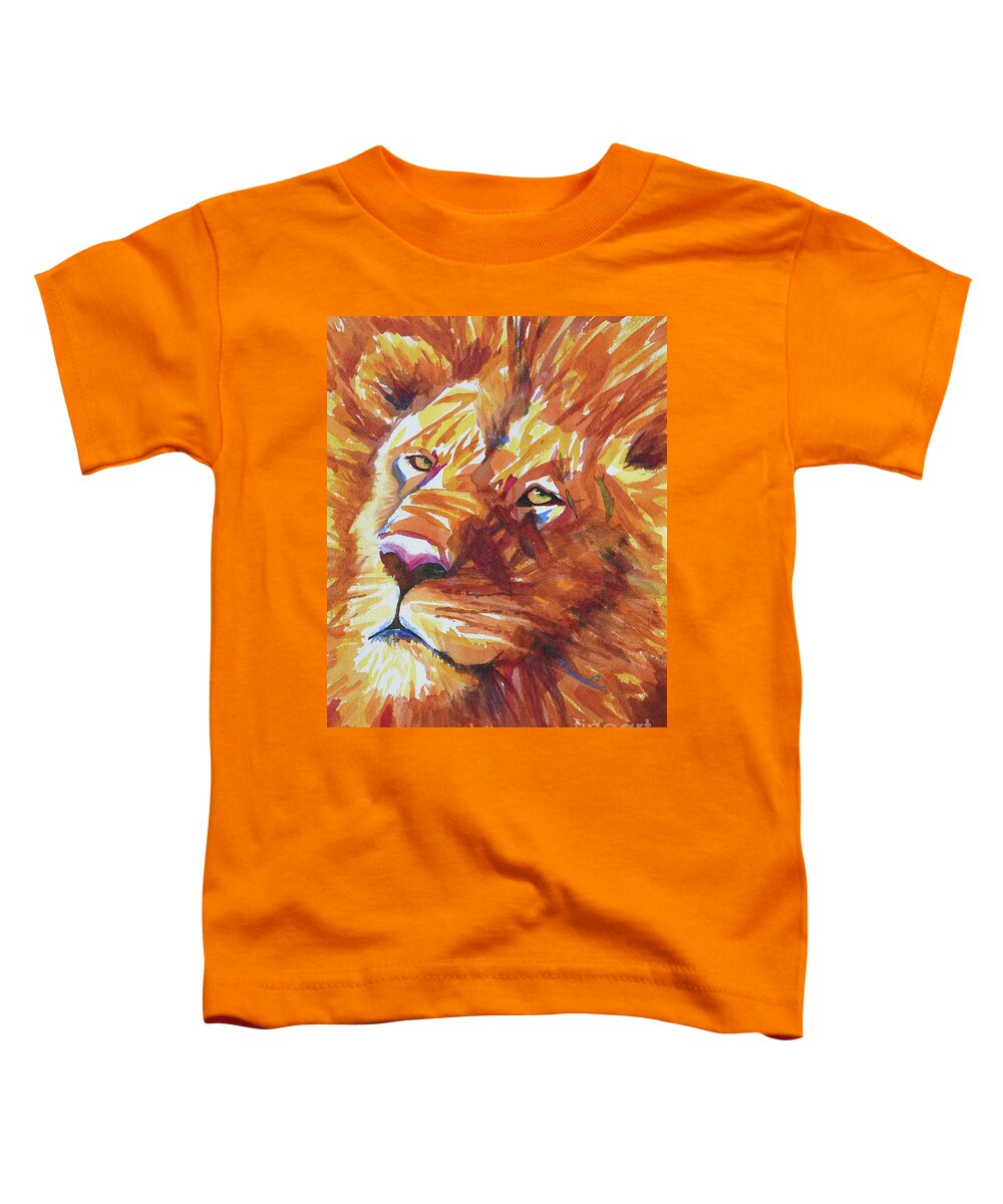 Nancy Charbeneau Toddler T-Shirt featuring the painting Contented King by Nancy Charbeneau
