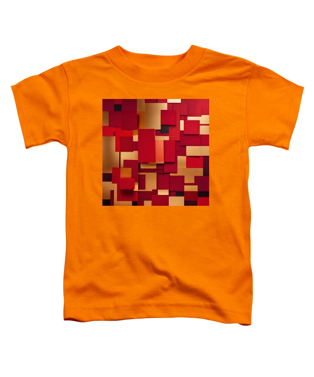 Art Toddler T-Shirt featuring the digital art Cube - No.21 by Fred Larucci