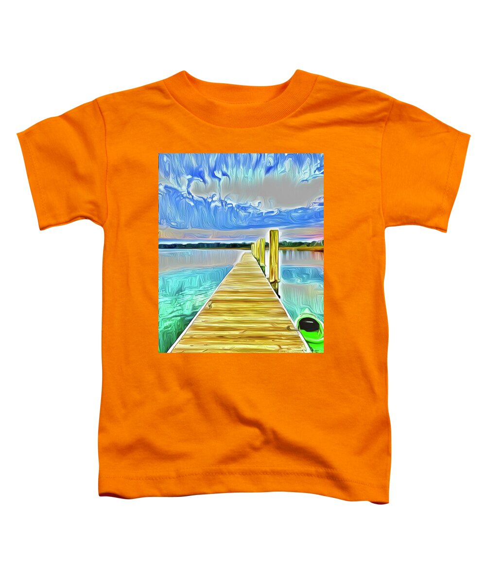 Landscape Toddler T-Shirt featuring the digital art Destination by Michael Stothard