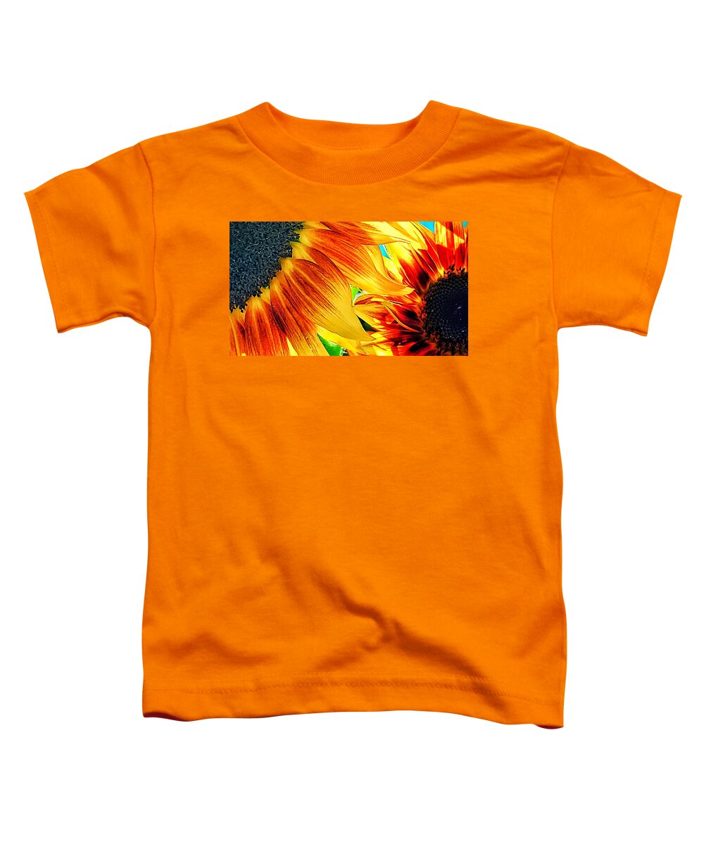 Sunflower Toddler T-Shirt featuring the photograph Feel the Flow by Terry Ann Morris
