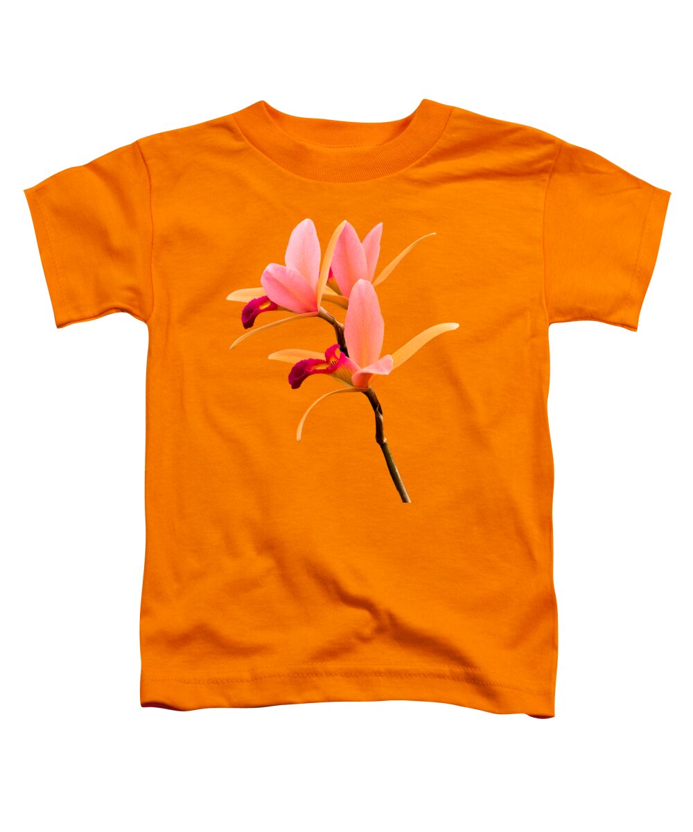 Orchid Toddler T-Shirt featuring the photograph Flower - Orchid - The Exquisite Beauty of Laelia Orchids by Mike Savad