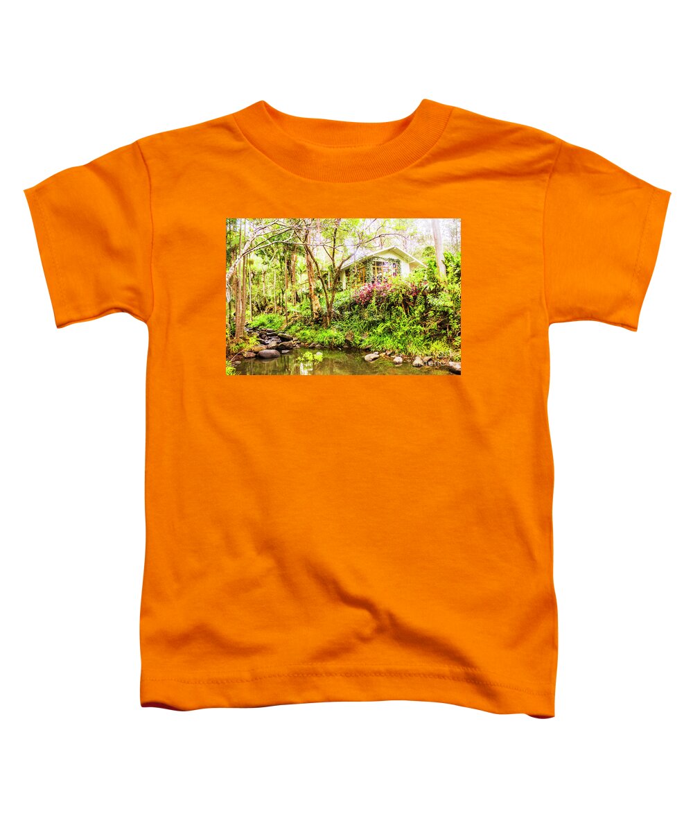 Green Toddler T-Shirt featuring the photograph Forest retreat by Jorgo Photography