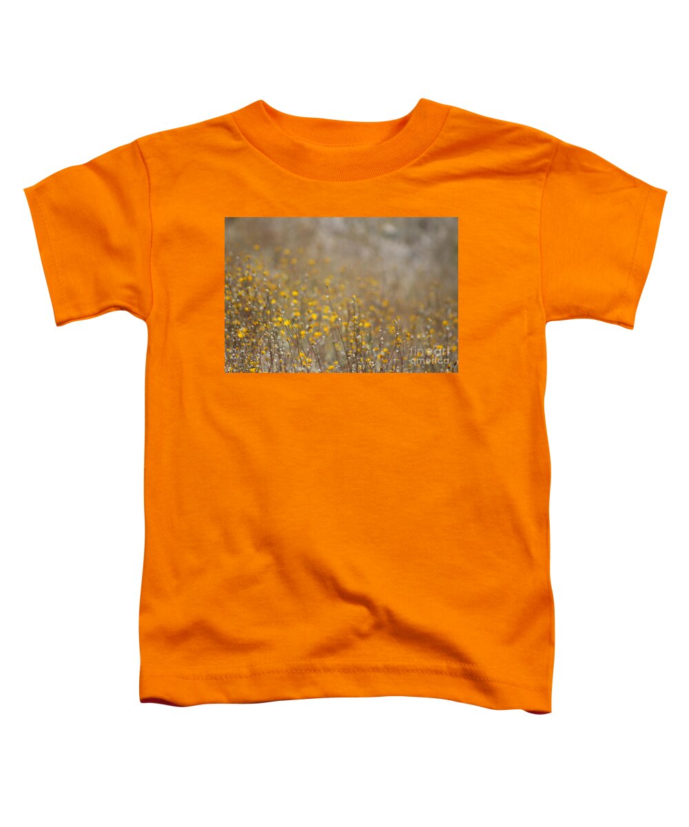 Desert Oasis Toddler T-Shirt featuring the photograph Glistening with Gold Coachella Valley Wildlife Preserve by Colleen Cornelius