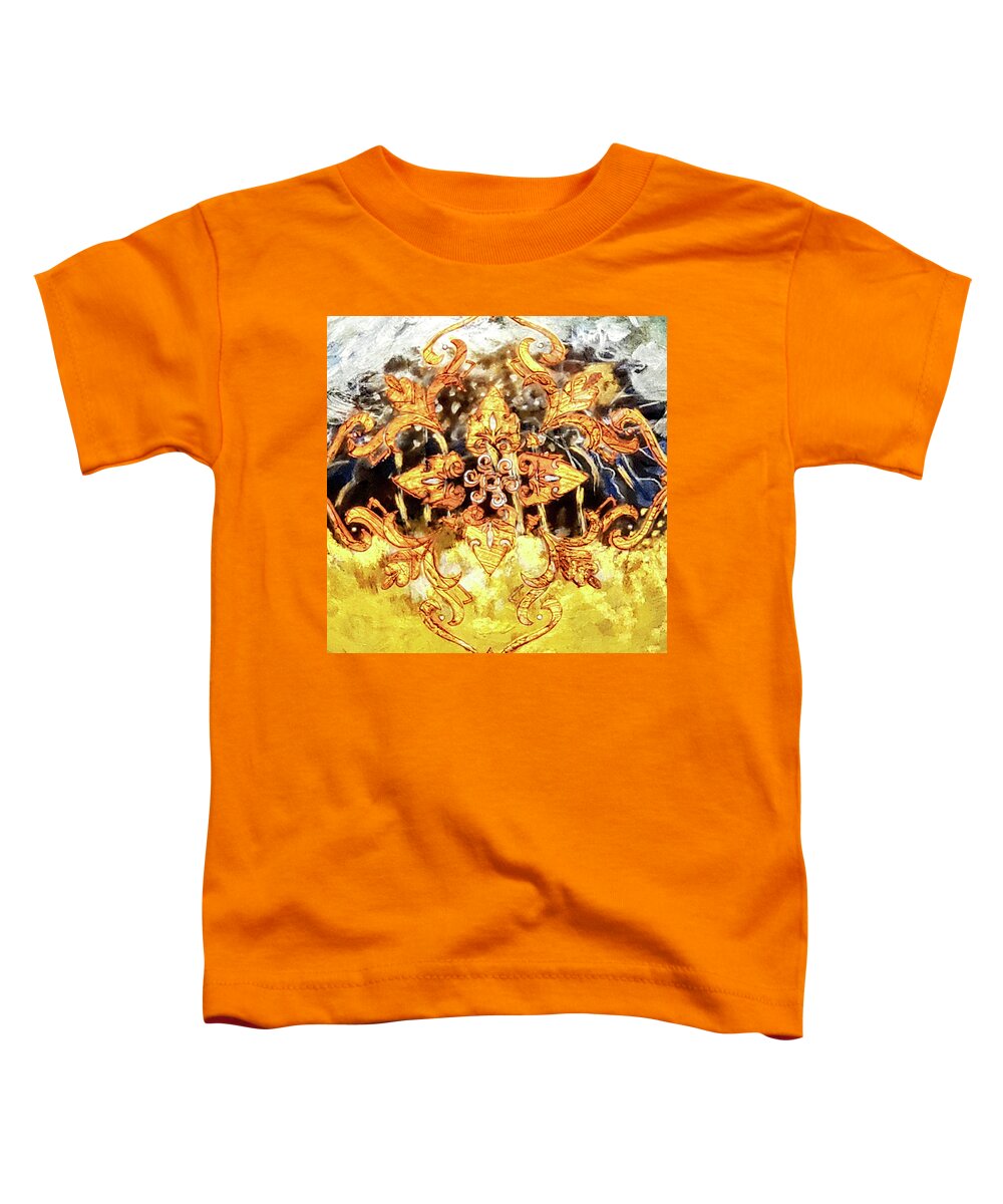 Abstract Toddler T-Shirt featuring the painting Hallowed Ground by Karen Lillard