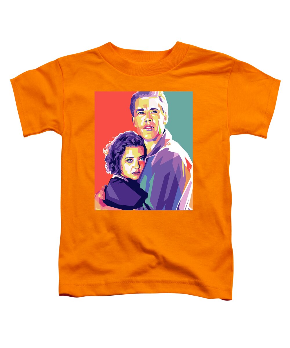 Henry Fonda Toddler T-Shirt featuring the digital art Henry Fonda and Sylvia Sidney by Movie World Posters