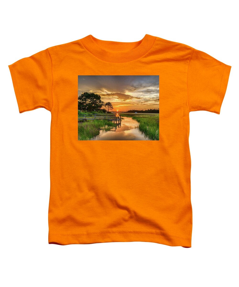  Toddler T-Shirt featuring the photograph Hobcaw Sunset by Jim Miller