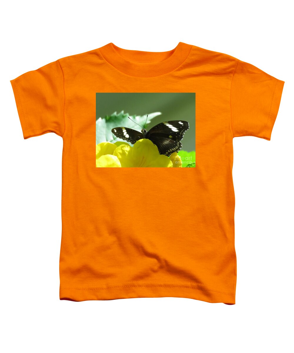 Butterfly Toddler T-Shirt featuring the photograph Holding On by World Reflections By Sharon