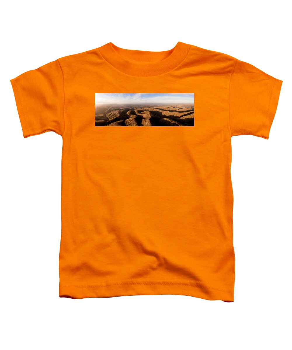 Panorama Toddler T-Shirt featuring the photograph Howgill Fells Yorkshire Dales Cumbria by Sonny Ryse