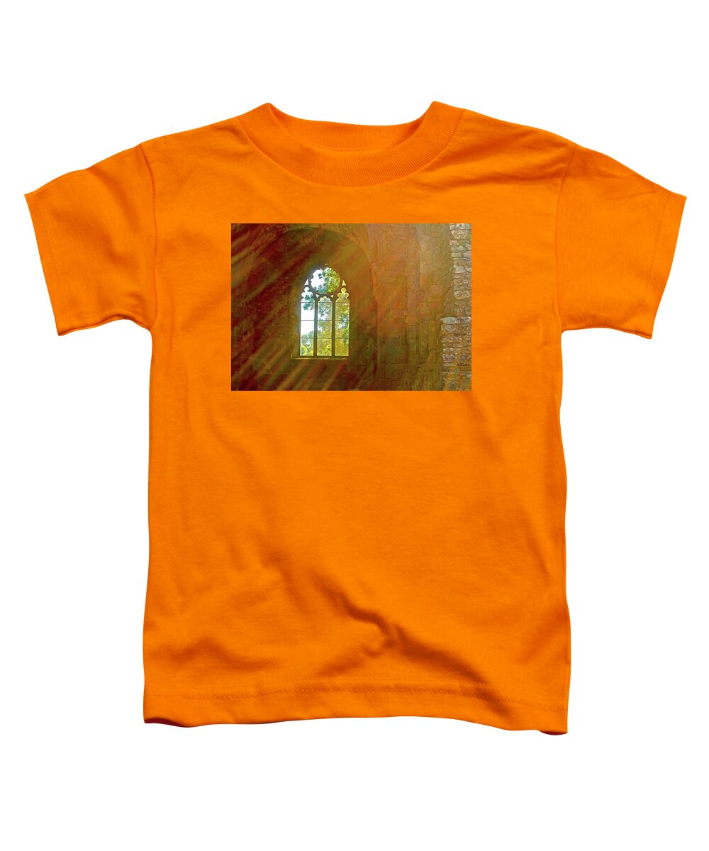 Meditation Toddler T-Shirt featuring the photograph I Imagine You Can See a Mile or Two by Edward Shmunes