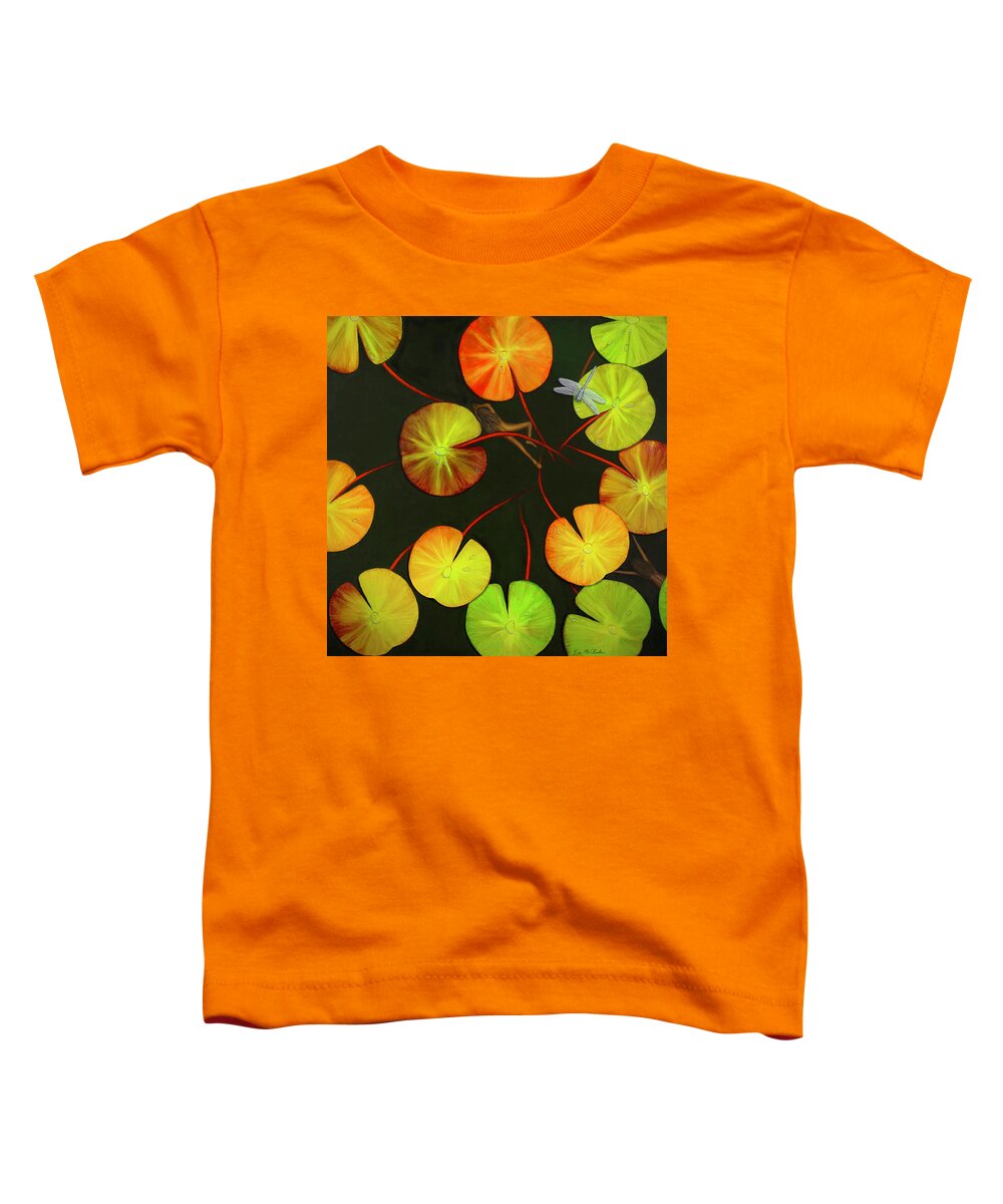 Kim Mcclinton Toddler T-Shirt featuring the painting Immersion by Kim McClinton