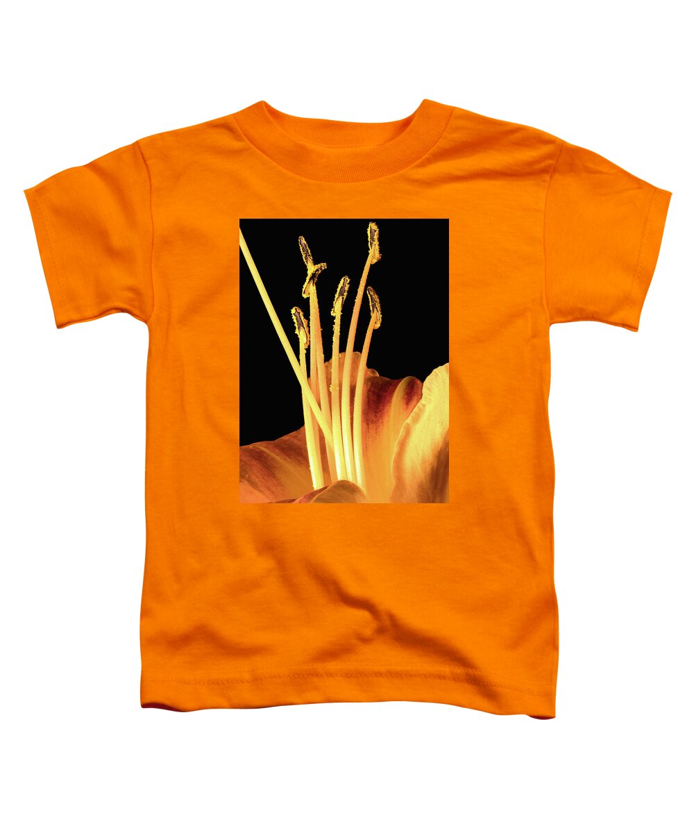 Orange Toddler T-Shirt featuring the photograph Lily Detail by Steven Nelson