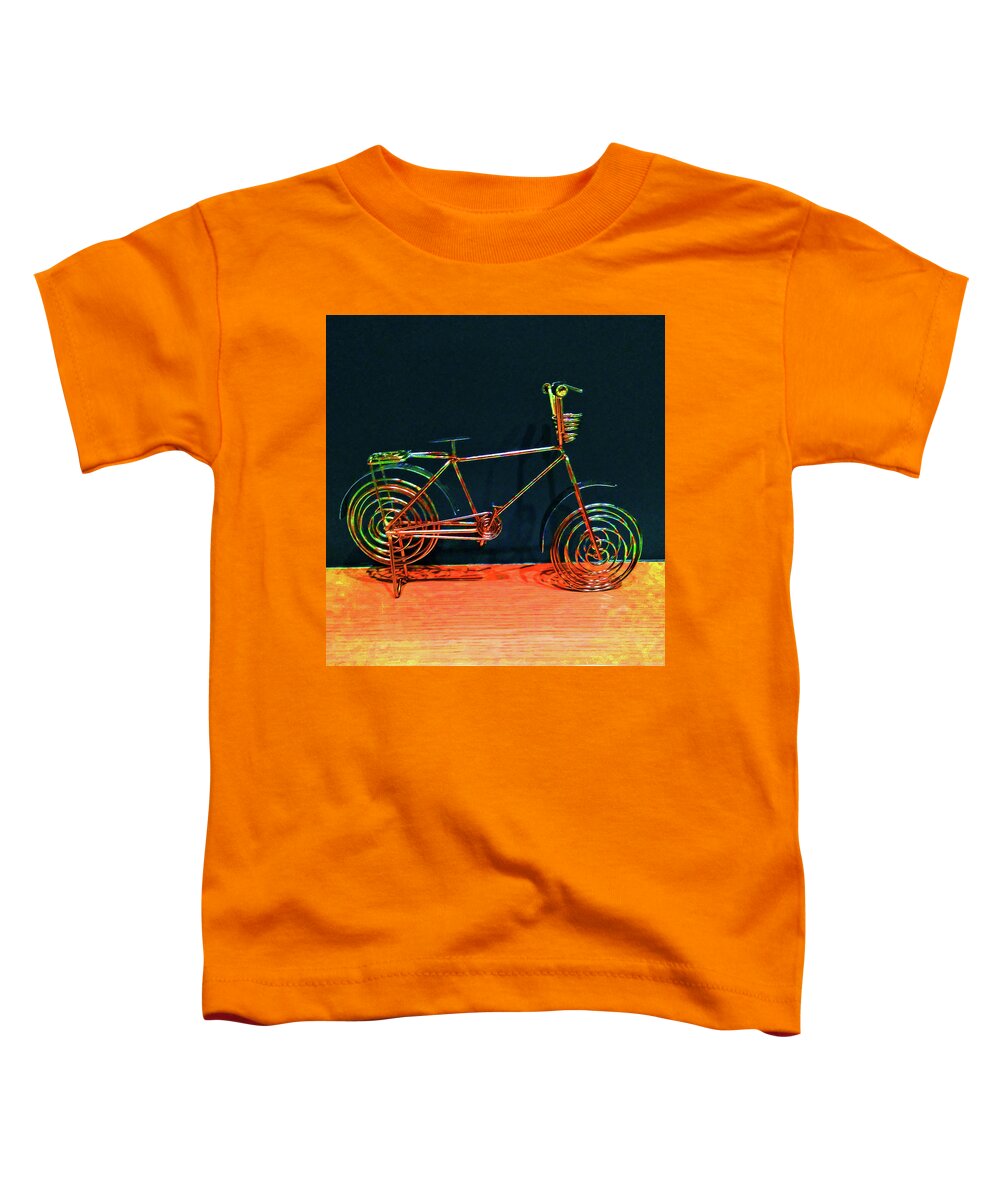Black Toddler T-Shirt featuring the photograph Portrait of a Bicycle by Andrew Lawrence