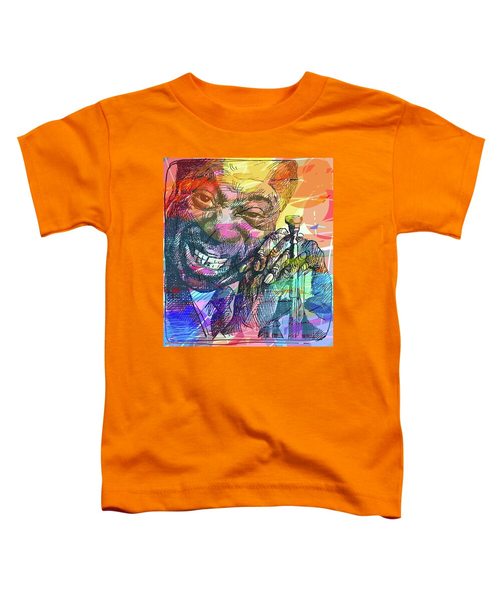 Louis Armstrong In Colors Toddler T-Shirt by David Lloyd Glover - David  Lloyd Glover - Website