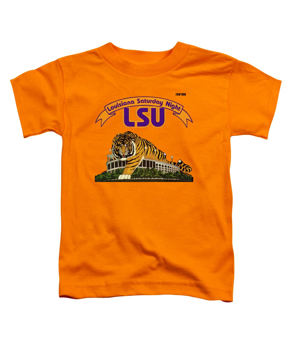  Toddler T-Shirt featuring the mixed media Louisiana Saturday Night by Row One Brand