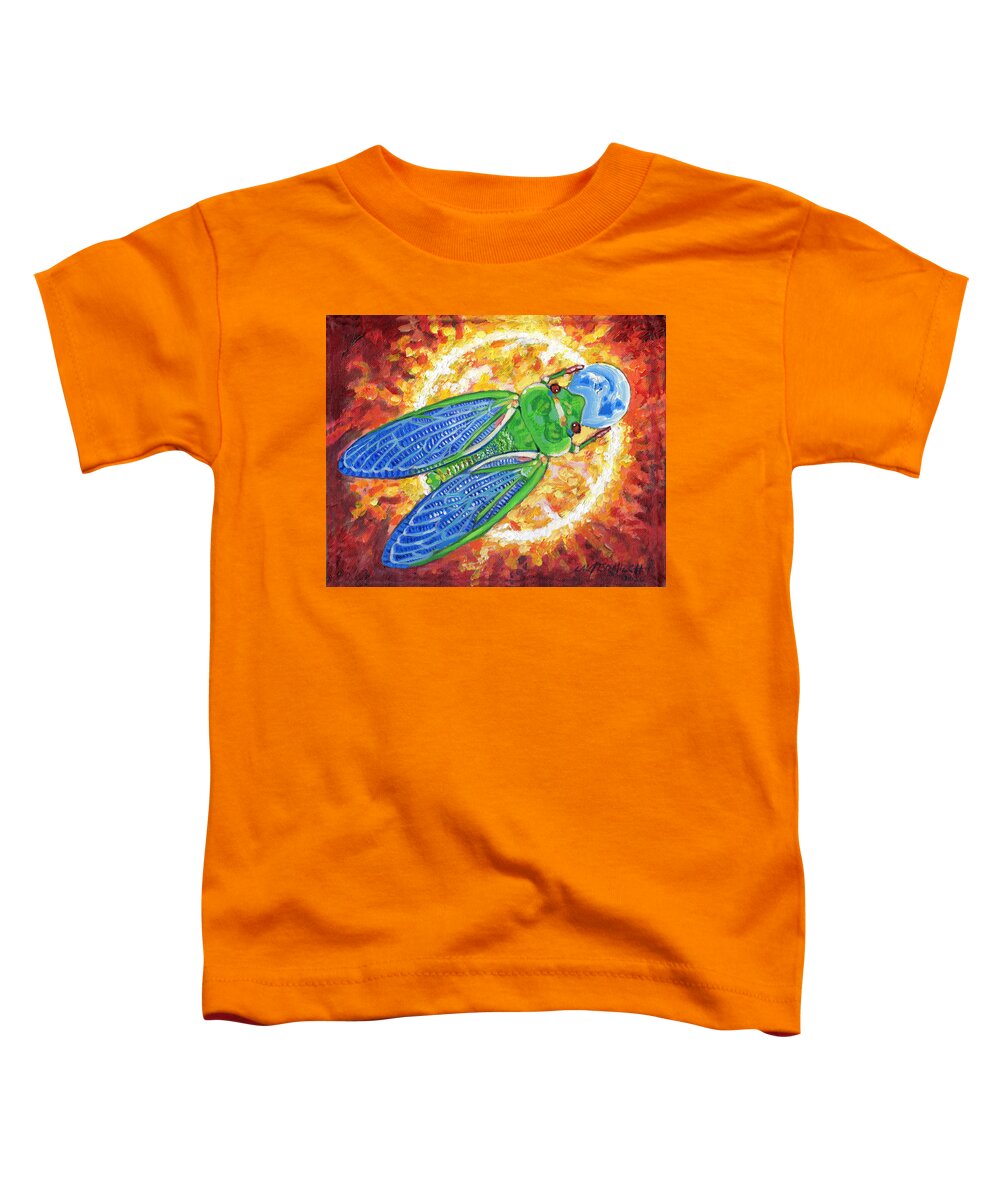 Cicada Toddler T-Shirt featuring the photograph Meek Inherits the Earth by John Lautermilch