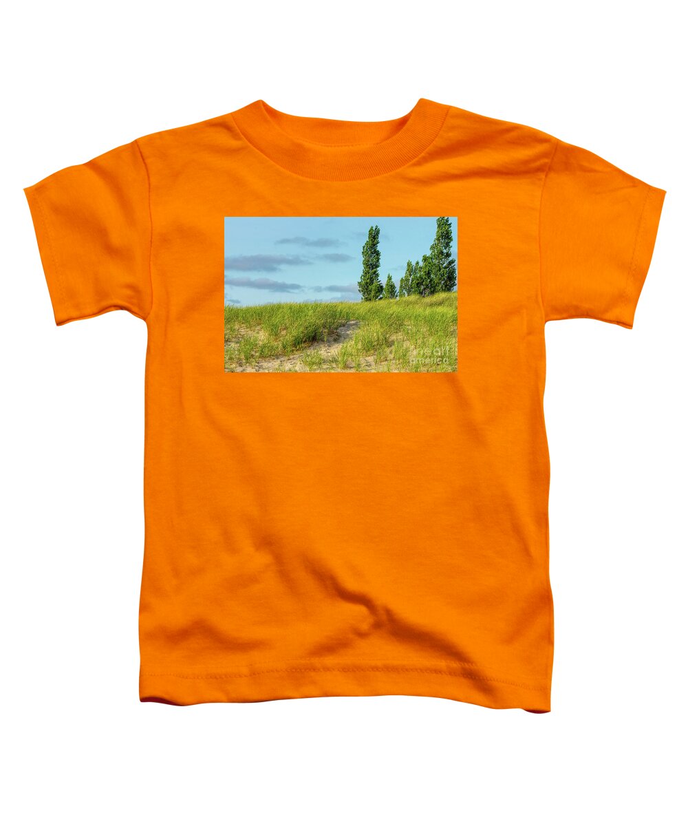 St Joseph Toddler T-Shirt featuring the photograph Michigan Sand Dunes by Jennifer White