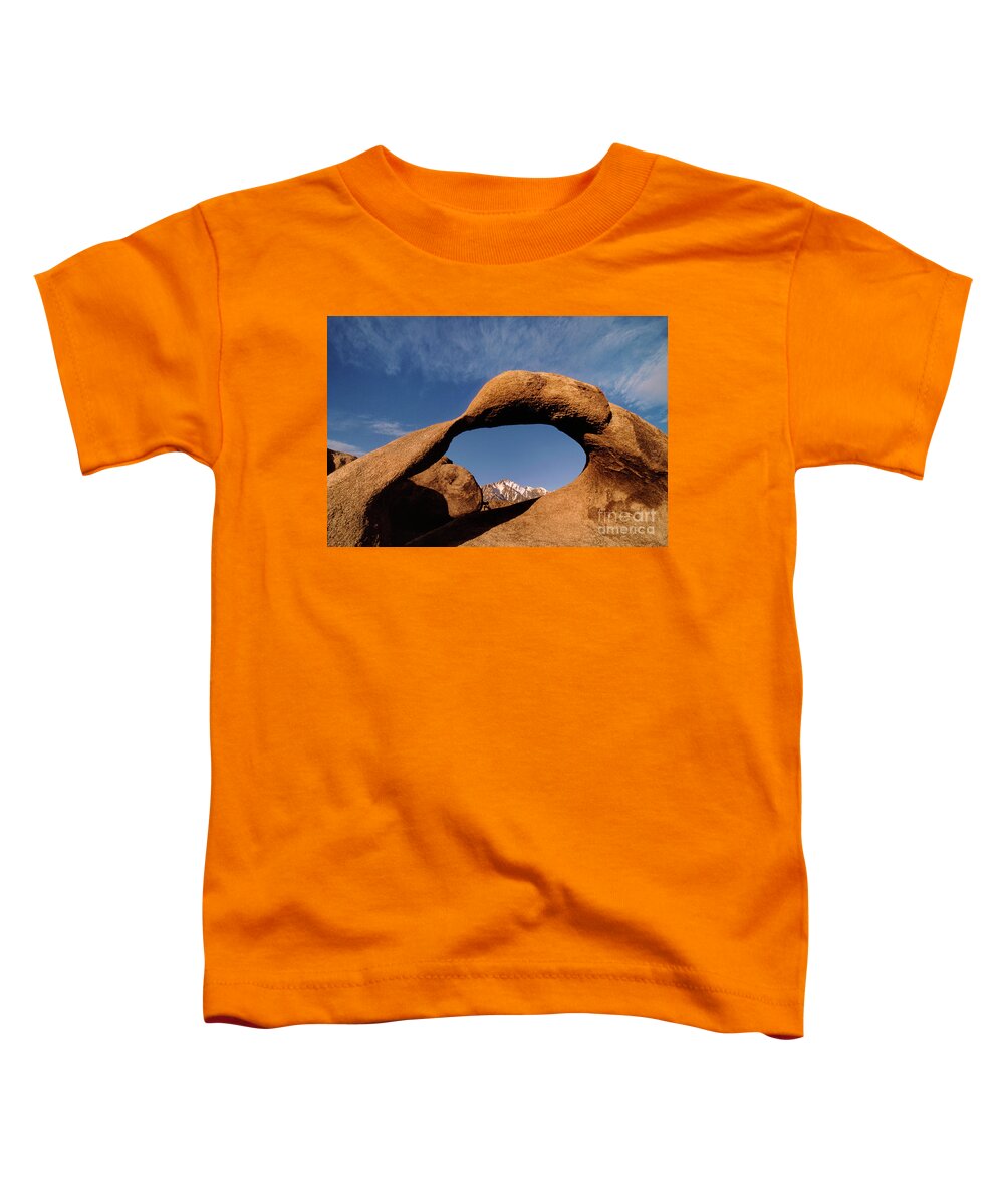 Dave Welling Toddler T-Shirt featuring the photograph Mobius Arch Alabama Hills California by Dave Welling