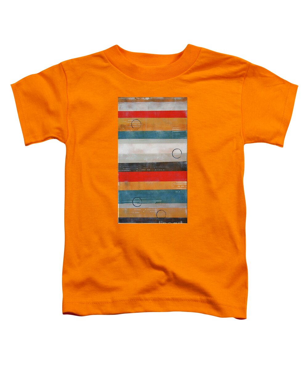 Abstract Painting Toddler T-Shirt featuring the painting Modern Lines Painting by Kathleen Artist PRO