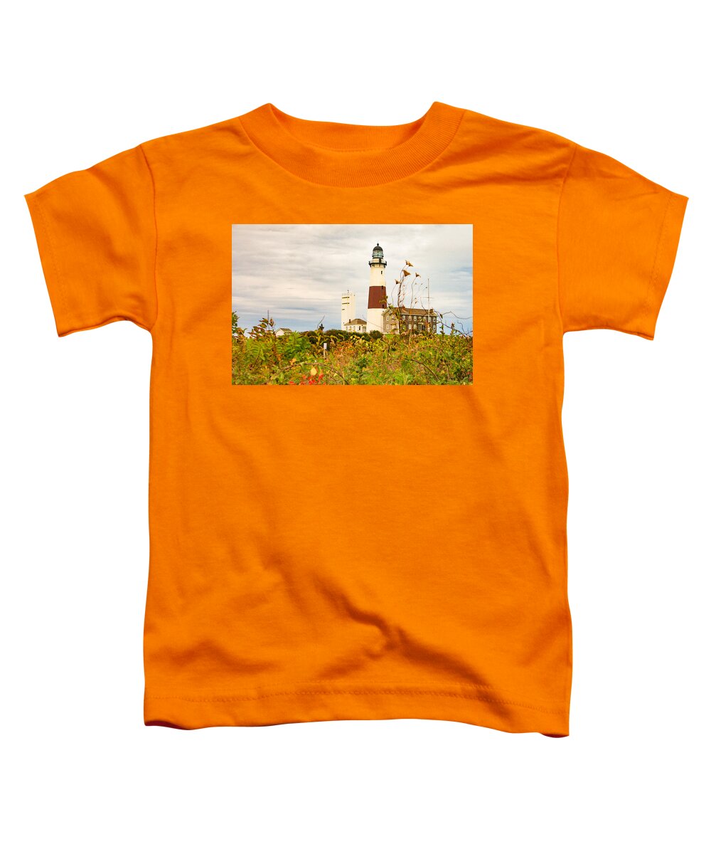 Montauk Toddler T-Shirt featuring the photograph Montauk Lighthouse by Bonny Puckett