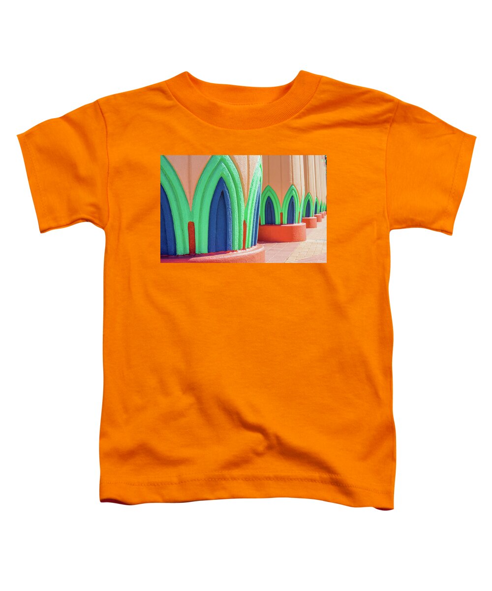 Column Toddler T-Shirt featuring the photograph Multicolored Columns by James C Richardson