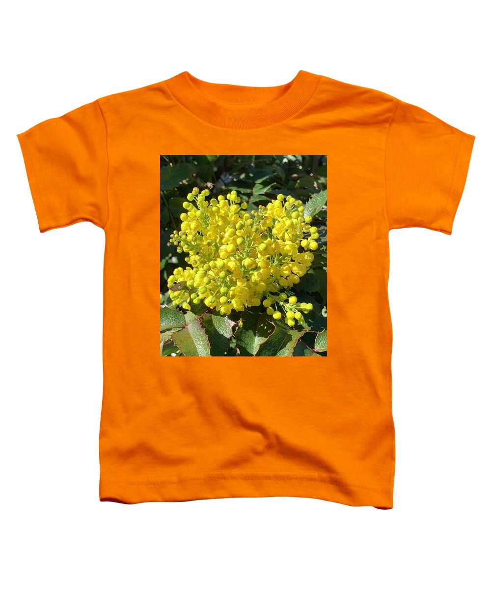 Photograph Flower Spring Yellow Toddler T-Shirt featuring the photograph Oregon Grape by Beverly Read