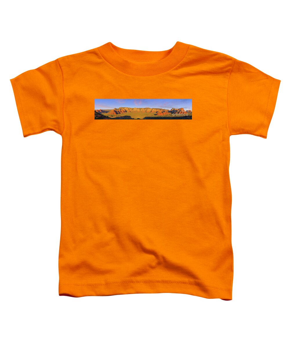 Color Image Toddler T-Shirt featuring the photograph Panoramic image from Sedona by Henk Meijer Photography