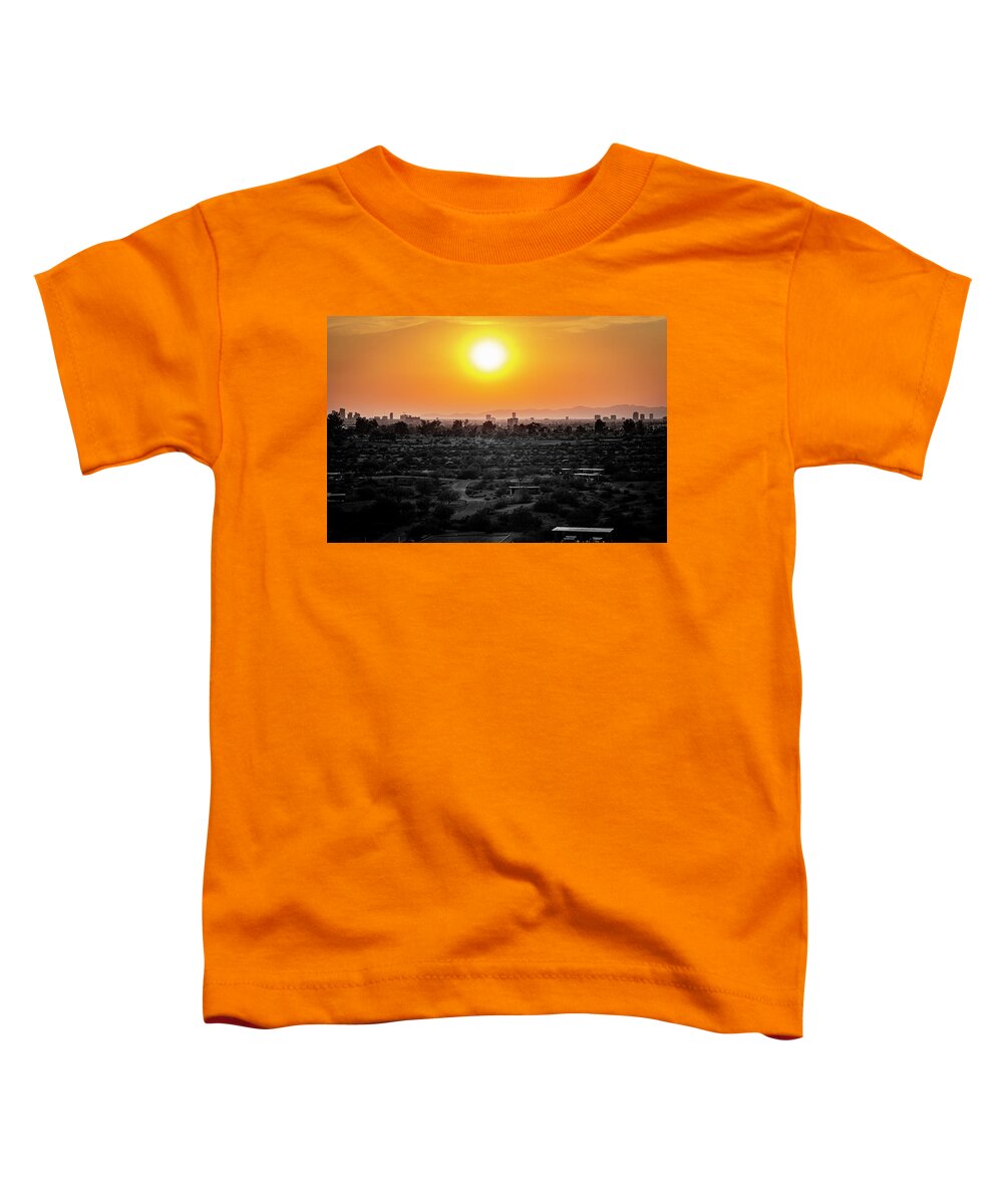 Arizona Toddler T-Shirt featuring the photograph Phoenix Sunset by Sonny Marcyan
