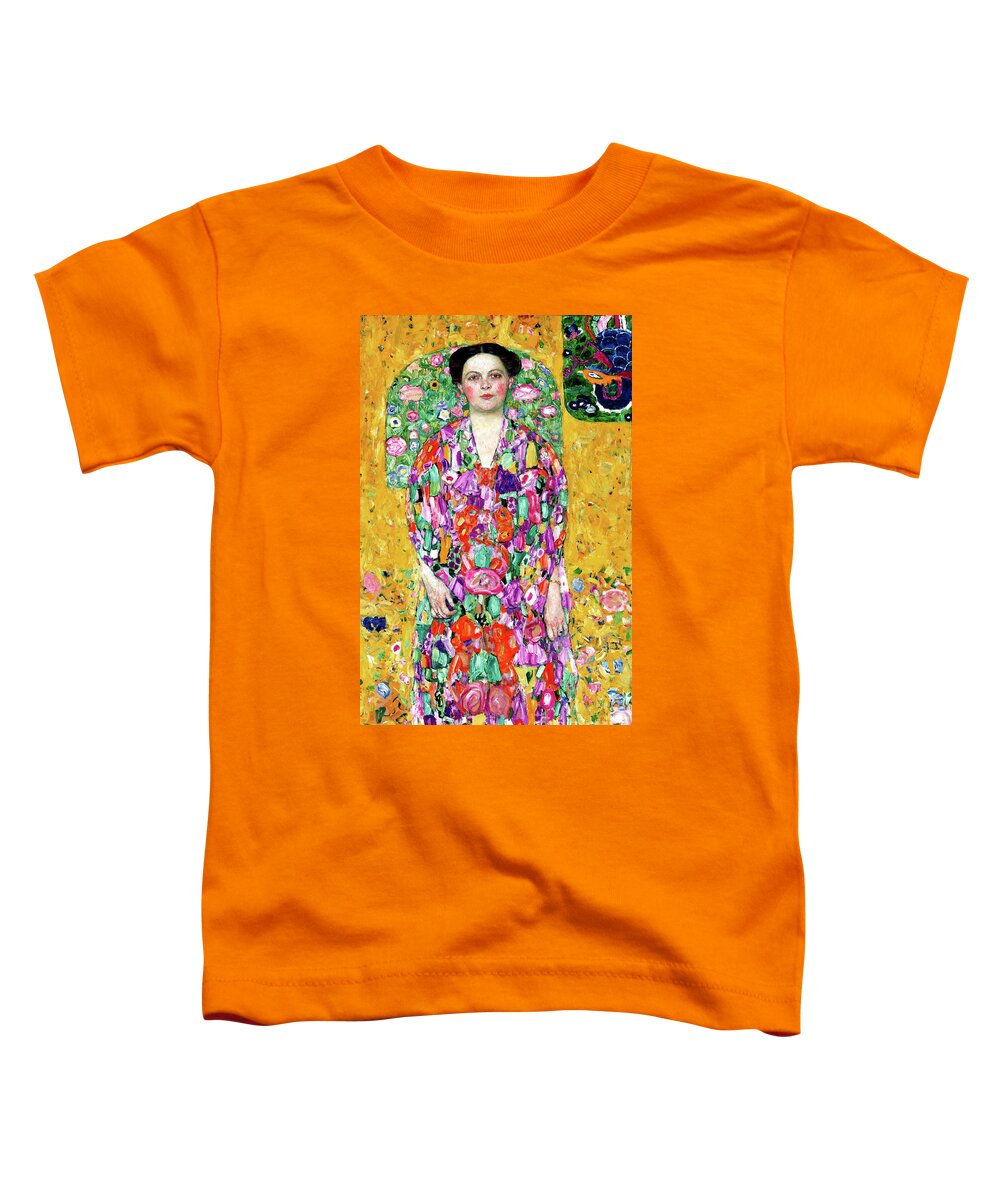 Wingsdomain Toddler T-Shirt featuring the painting Remastered Art Portrait of Eugenia Primavesa by Gustav Klimt 20220402 by Gustav-Klimt