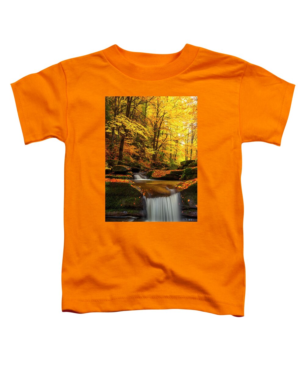 Mountain Toddler T-Shirt featuring the photograph River Rapid by Evgeni Dinev