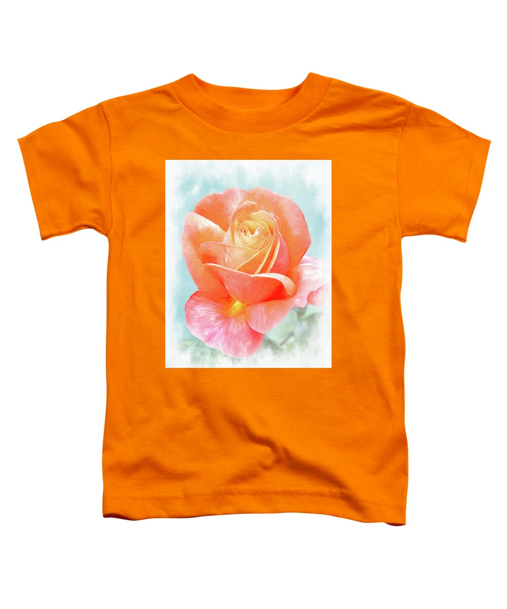 Abstract Toddler T-Shirt featuring the photograph Rose by Sue Leonard