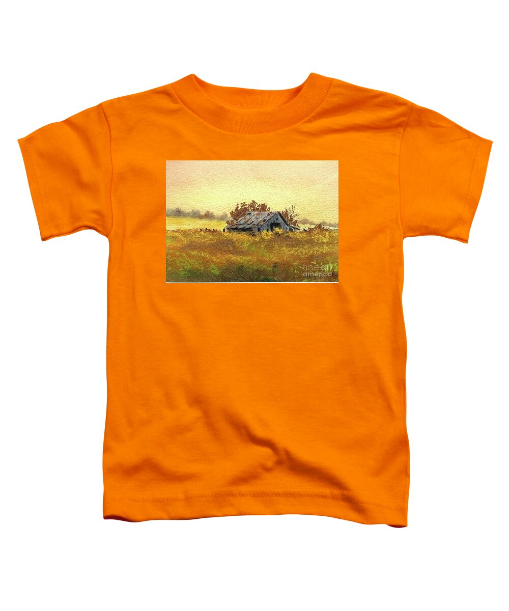 Watercolor Toddler T-Shirt featuring the painting Sad by William Renzulli