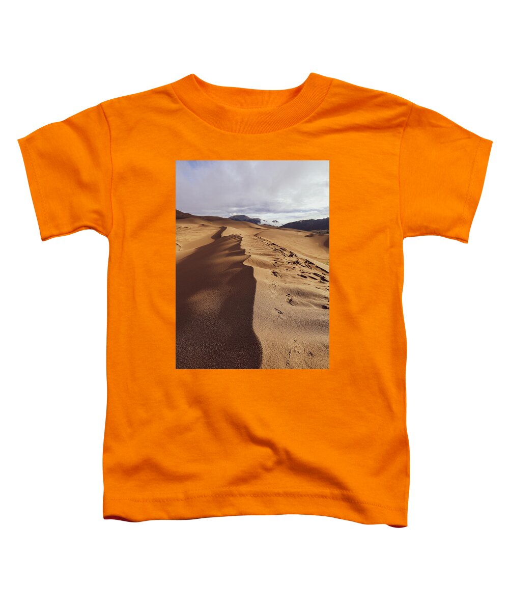 Mountain Toddler T-Shirt featuring the photograph Sand Dune Dayz in color by Go and Flow Photos