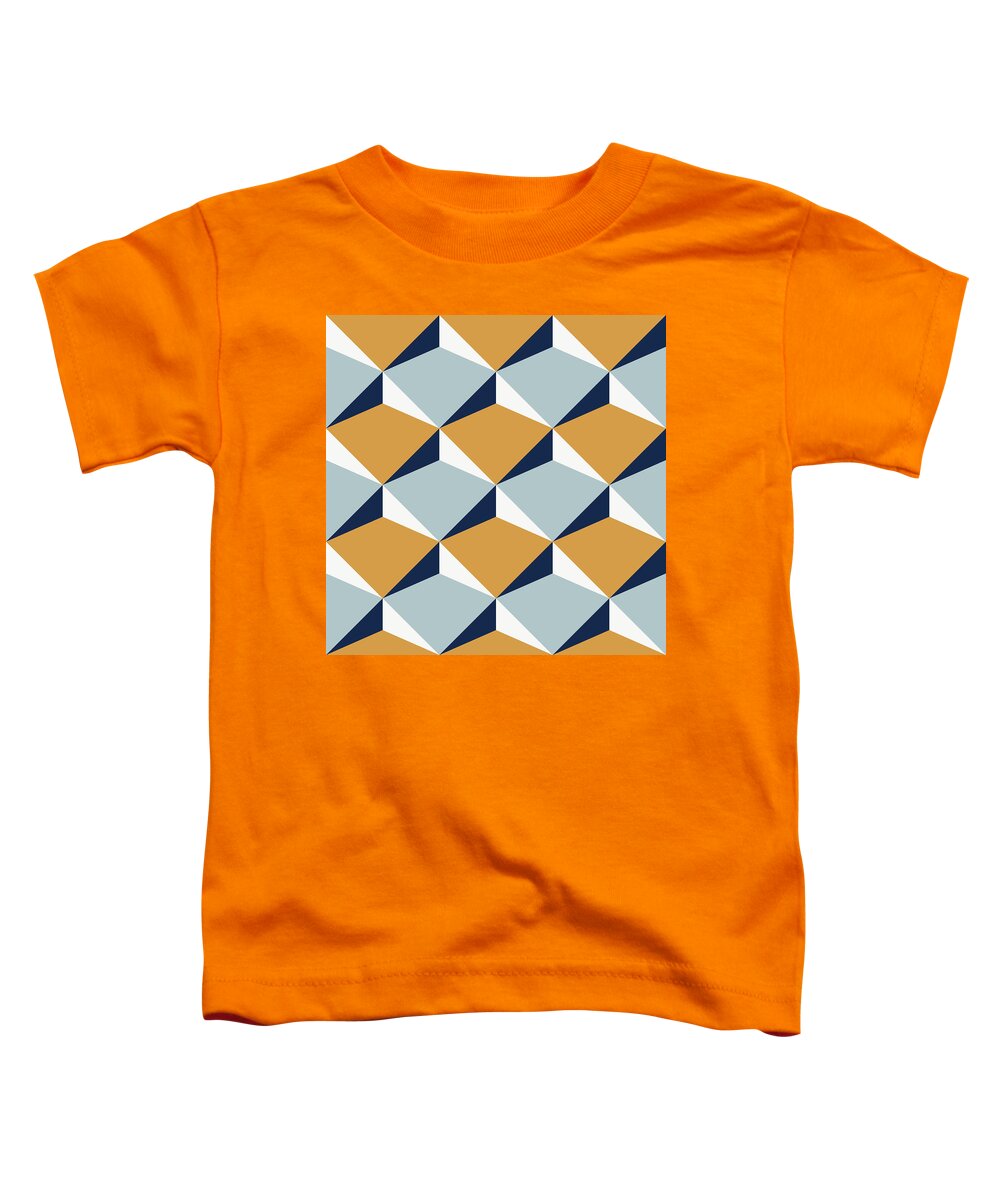 Seamless geometric pattern with 3d effect Toddler T-Shirt by