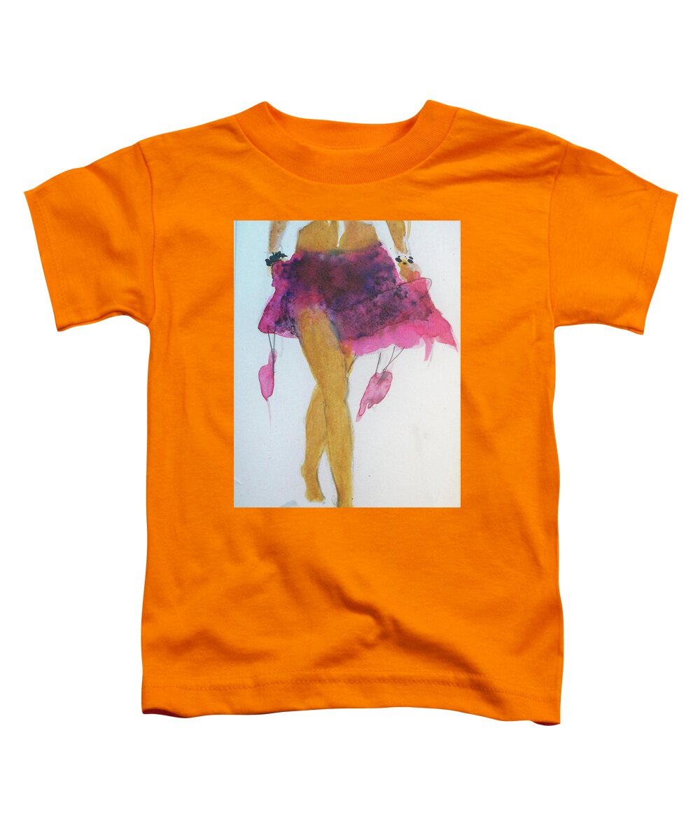 Nature People Figures Travel Pink Toddler T-Shirt featuring the painting Senorita by Ed Heaton