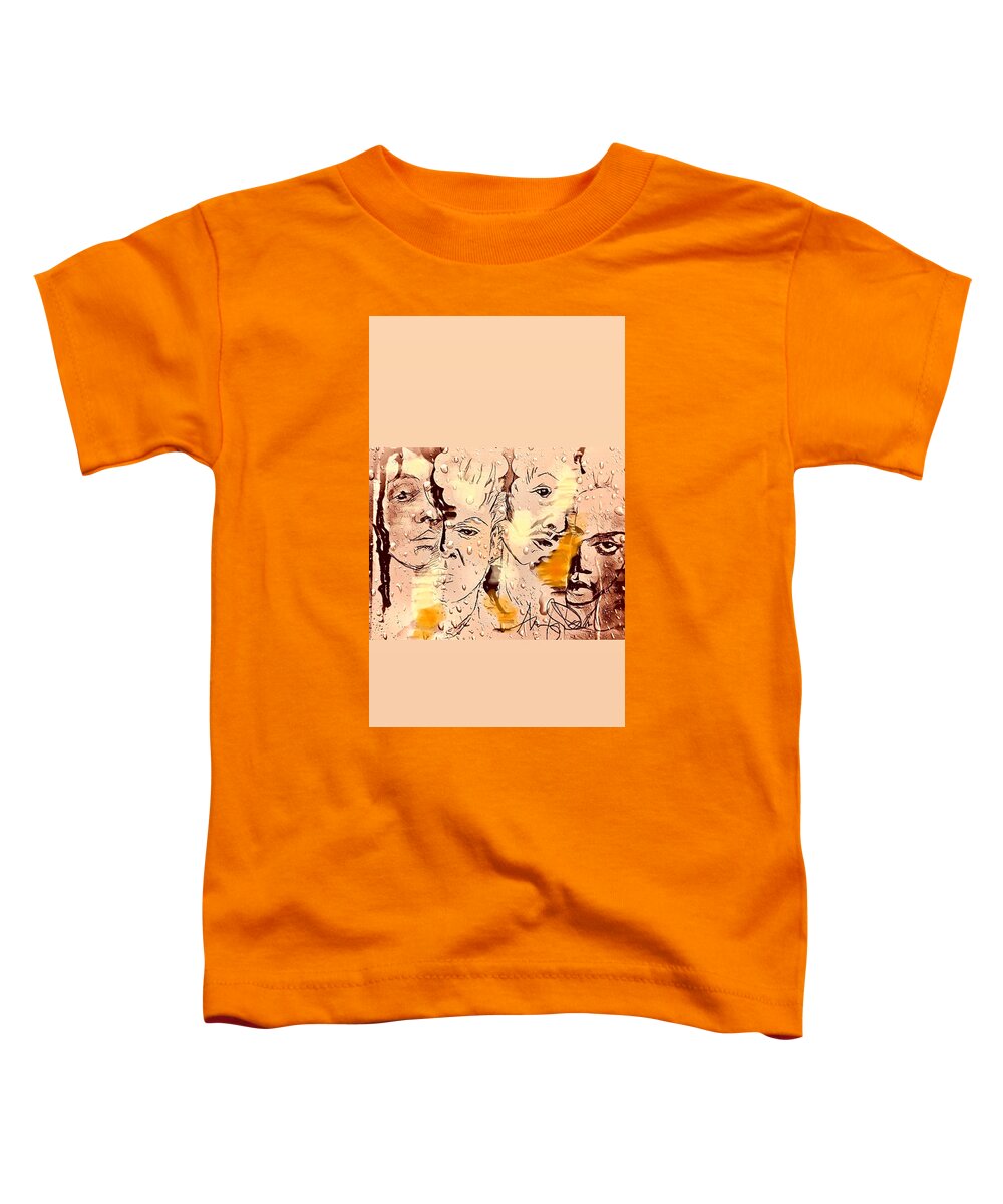  Toddler T-Shirt featuring the mixed media Set it off pt.1 by Angie ONeal