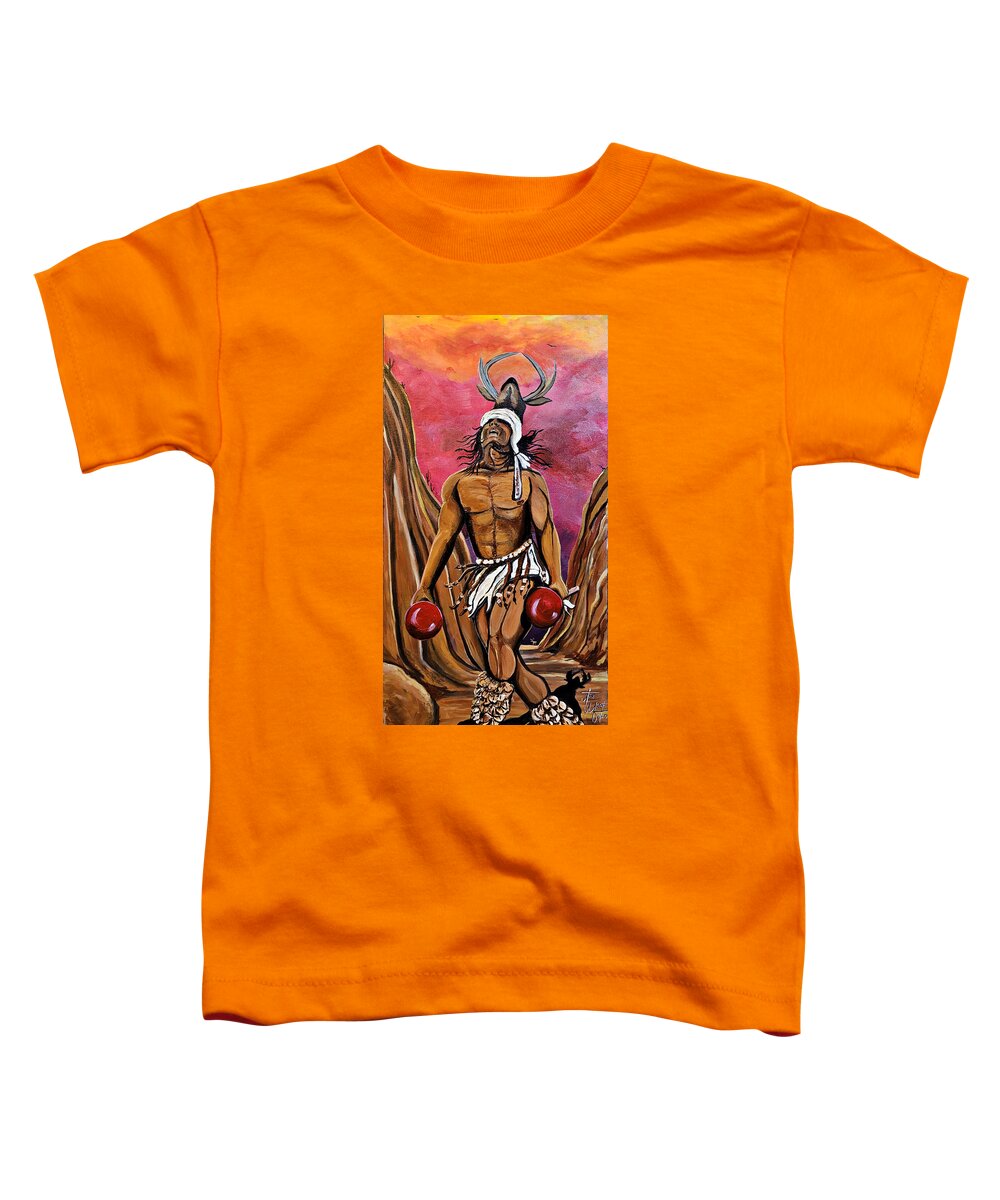  Toddler T-Shirt featuring the painting Sonoran Son III by Emanuel Alvarez Valencia